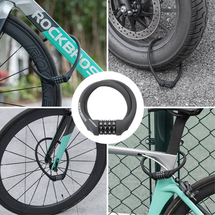 ROCKBROS Fahrradschloss mit 4 - Stellig Zahlencode 65cm lang (Fahrradschloss) kaufen bei Linkreich – Jetzt entdecken!