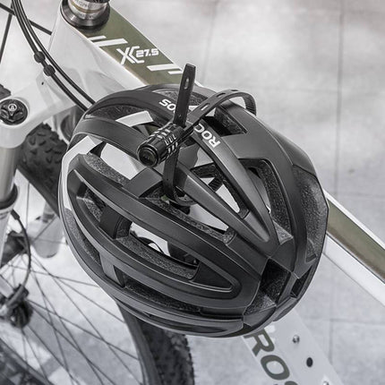 ROCKBROS Fahrradschloss Multifunktion mit Zahlencode Helmschloss