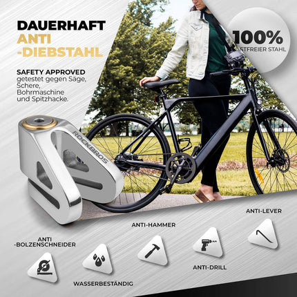 ROCKBROS Fahrradschloss Wasserdicht Sicherheitsschloss für Motorrad/Fahrrad (Fahrradschloss) kaufen bei Linkreich – Jetzt entdecken!