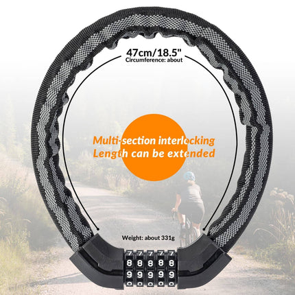 ROCKBROS Fahrradschloss Zahlenschloss 19mm Dickes (Fahrradschloss) kaufen bei Linkreich – Jetzt entdecken!