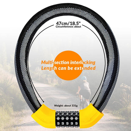 ROCKBROS Fahrradschloss Zahlenschloss 19mm Dickes (Fahrradschloss) kaufen bei Linkreich – Jetzt entdecken!