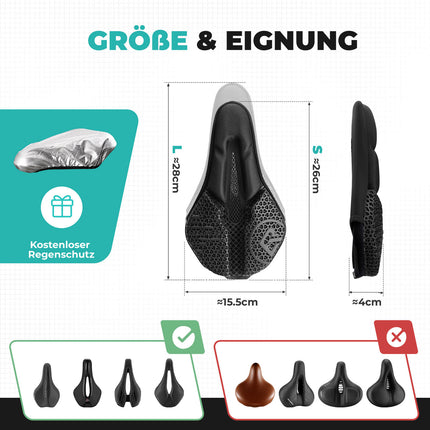 ROCKBROS Fahrradsitz Überzug Sattelbezug Polsterung 3D Stoßdämpfend (Fahrradsattel) kaufen bei Linkreich – Jetzt entdecken!