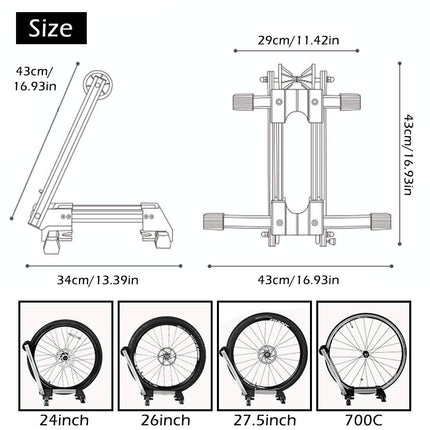 ROCKBROS Fahrradständer Hinterradständer Faltbar aus Aluminium