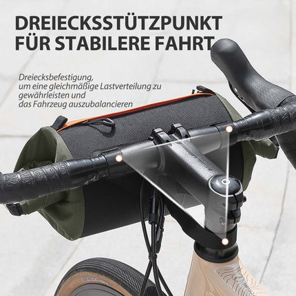 Fahrradtasche Lenkertasche Aufbewahrungstasche mit Schultergurt