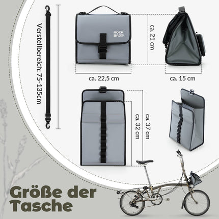 ROCKBROS Fahrradtasche Lenkertasche Fronttasche mit Schultergurt (Fahrradtaschen) kaufen bei Linkreich – Jetzt entdecken!