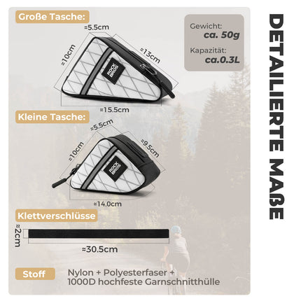 ROCKBROS Fahrradtasche Rahmentasche Dreiecktasche für Brompton 0,25/0,3L (Fahrradtaschen) kaufen bei Linkreich – Jetzt entdecken!