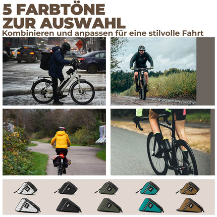 ROCKBROS Fahrradtasche Rahmentasche Dreiecktasche für Brompton 0,25/0,3L (Fahrradtaschen) kaufen bei Linkreich – Jetzt entdecken!