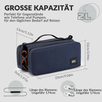 ROCKBROS Fahrradtasche Rahmentasche mit Schultergurt Oberrohrtasche (Fahrradtaschen) kaufen bei Linkreich – Jetzt entdecken!