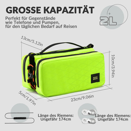 ROCKBROS Fahrradtasche Rahmentasche mit Schultergurt Oberrohrtasche (Fahrradtaschen) kaufen bei Linkreich – Jetzt entdecken!