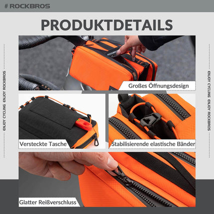 ROCKBROS Fahrradtasche Rahmentasche mit Schultergurt Oberrohrtasche (Fahrradtaschen) kaufen bei Linkreich – Jetzt entdecken!