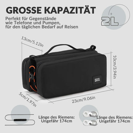 ROCKBROS Fahrradtasche Rahmentasche mit Schultergurt Oberrohrtasche (Fahrradtaschen) kaufen bei Linkreich – Jetzt entdecken!