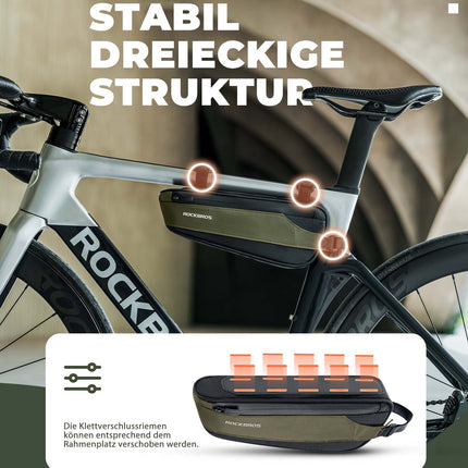 ROCKBROS Fahrradtasche Reflektierende Kapazität von 1,4L Rahmentasche (Fahrradtaschen) kaufen bei Linkreich – Jetzt entdecken!