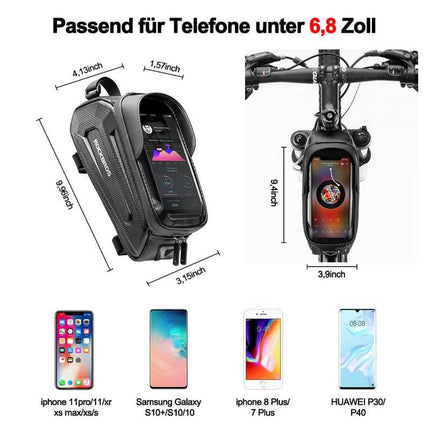ROCKBROS Fahrradtasche Wasserabweisend Handytasche mit TPU Touchscreen (Fahrradtaschen) kaufen bei Linkreich – Jetzt entdecken!