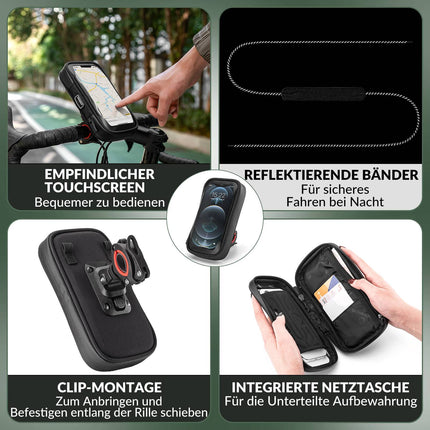 ROCKBROS Fahrradtasche Wasserdicht Handytasche Drehbar für Handy 4.7 - 6 Zoll (Fahrradtaschen) kaufen bei Linkreich – Jetzt entdecken!