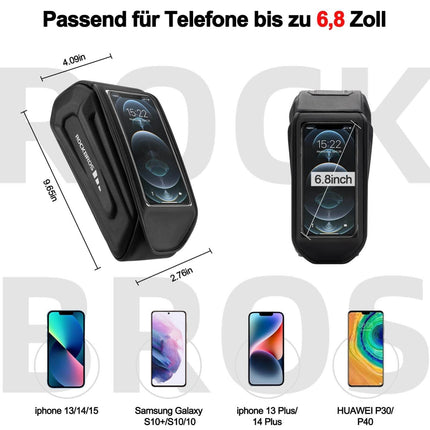 ROCKBROS Fahrradtasche Wasserdicht Handytasche Touchscreen für Smartphone 6,8 Zoll (Fahrradtaschen) kaufen bei Linkreich – Jetzt entdecken!