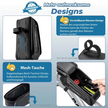 ROCKBROS Fahrradtasche Wasserdicht Handytasche Touchscreen für Smartphone 6,8 Zoll (Fahrradtaschen) kaufen bei Linkreich – Jetzt entdecken!