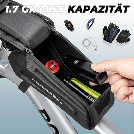 ROCKBROS Fahrradtasche Wasserdicht Handytasche Touchscreen für Smartphone 6,8 Zoll (Fahrradtaschen) kaufen bei Linkreich – Jetzt entdecken!