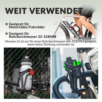 ROCKBROS Flaschenhalter Einstellbar Fahrrad Getränkehalter 360° Drehbar (Fahrrad Flaschenhalter) kaufen bei Linkreich – Jetzt entdecken!