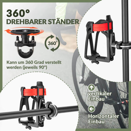 ROCKBROS Flaschenhalter Einstellbar Fahrrad Getränkehalter 360° Drehbar (Fahrrad Flaschenhalter) kaufen bei Linkreich – Jetzt entdecken!