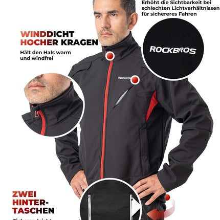 ROCKBROS Winter Jacke Herren Windschutz