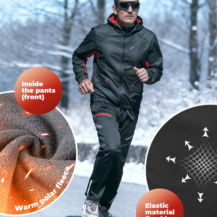 ROCKBROS Winter Jacke / Hose Herren Windschutz Radsportanzug