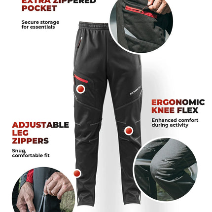 ROCKBROS Winter Jacke / Hose Herren Windschutz Radsportanzug