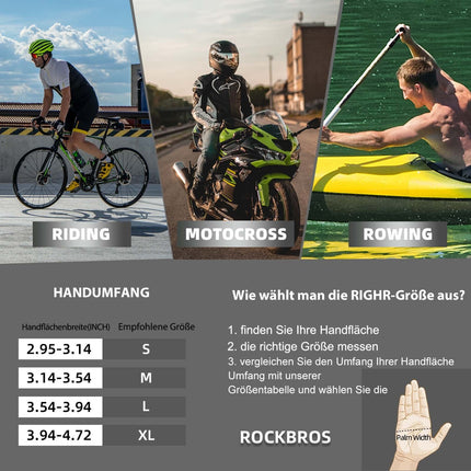 ROCKBROS Gel gemusterte Rutschfeste Halbfinger - Reithandschuhe (Fahrradhandschuhe) kaufen bei Linkreich – Jetzt entdecken!