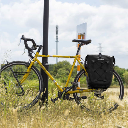 ROCKBROS Gepäckträgertasche 25L-32L 100 % wasserdicht mit Tragegriff