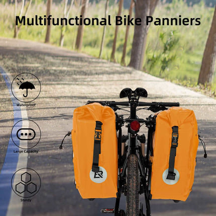 ROCKBROS Gepäckträgertasche 25L - 32L 100 % wasserdicht mit Tragegriff (Fahrradtaschen) kaufen bei Linkreich – Jetzt entdecken!