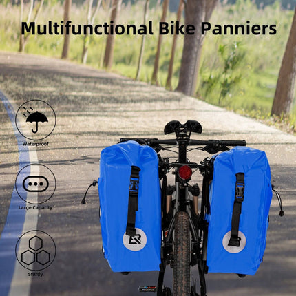 ROCKBROS Gepäckträgertasche 25L - 32L 100 % wasserdicht mit Tragegriff (Fahrradtaschen) kaufen bei Linkreich – Jetzt entdecken!