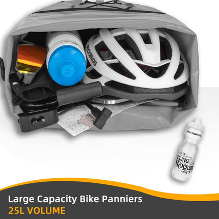 ROCKBROS Gepäckträgertasche 25L - 32L 100 % wasserdicht mit Tragegriff (Fahrradtaschen) kaufen bei Linkreich – Jetzt entdecken!