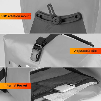 ROCKBROS Gepäckträgertasche 25L - 32L 100 % wasserdicht mit Tragegriff (Fahrradtaschen) kaufen bei Linkreich – Jetzt entdecken!