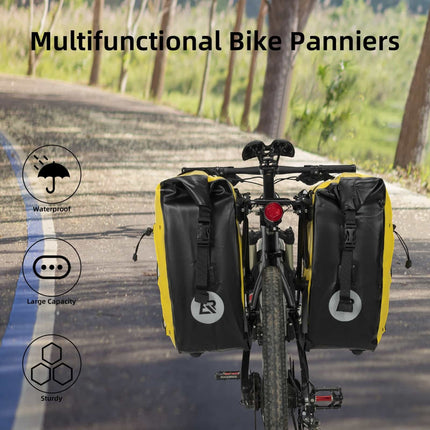 ROCKBROS Gepäckträgertasche 25L - 32L 100 % wasserdicht mit Tragegriff (Fahrradtaschen) kaufen bei Linkreich – Jetzt entdecken!