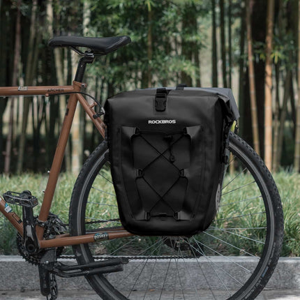 ROCKBROS Gepäckträgertasche 25L - 32L 100 % wasserdicht mit Tragegriff (Fahrradtaschen) kaufen bei Linkreich – Jetzt entdecken!