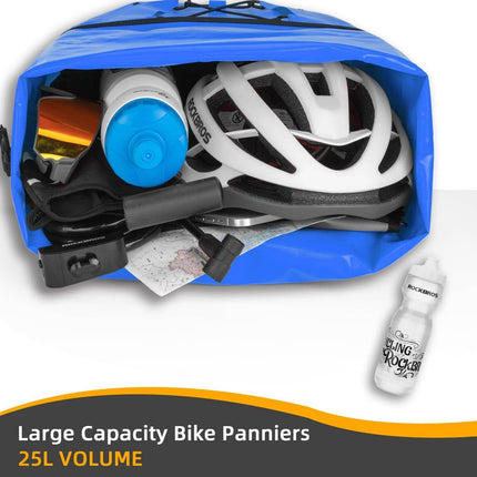 ROCKBROS Gepäckträgertasche 25L - 32L 100 % wasserdicht mit Tragegriff (Fahrradtaschen) kaufen bei Linkreich – Jetzt entdecken!