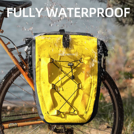 ROCKBROS Gepäckträgertasche 25L - 32L 100 % wasserdicht mit Tragegriff (Fahrradtaschen) kaufen bei Linkreich – Jetzt entdecken!