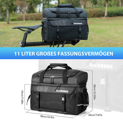 ROCKBROS Gepäckträgertasche mit Schultergurt Kühltasche isolierte Lunch Tasche Schwarz (Fahrradtaschen) kaufen bei Linkreich – Jetzt entdecken!