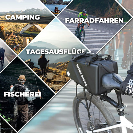 ROCKBROS Gepäckträgertasche Reflektierend Transporttasche 11,6 L mit Schultergurt