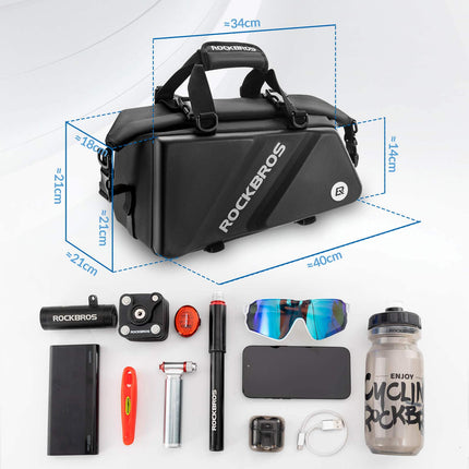 ROCKBROS Gepäckträgertasche Reflektierend Transporttasche 11,6 L mit Schultergurt (Fahrradtaschen) kaufen bei Linkreich – Jetzt entdecken!