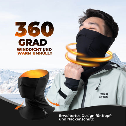 ROCKBROS Halbe Sturmhaube Schlauchtuch Atmungsaktiv Elastisch für Radfahren Klettern (Sturmhaube & Gesichtsmaske) kaufen bei Linkreich – Jetzt entdecken!