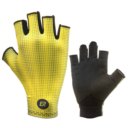 ROCKBROS Halbfinger-Radhandschuhe Rutschfest Elastisch Unisex Gelb M-XXL