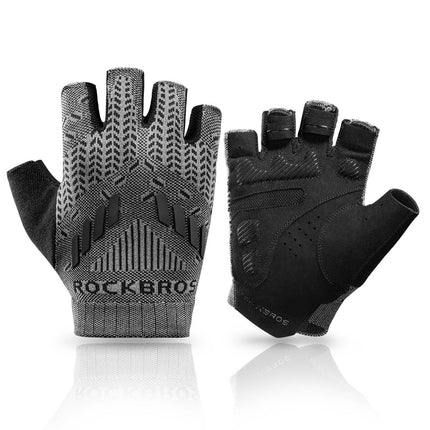 ROCKBROS Half Finger Shock Absorbing Cycling Handschuhe Sommer Herren (Fahrradhandschuhe) kaufen bei Linkreich – Jetzt entdecken!