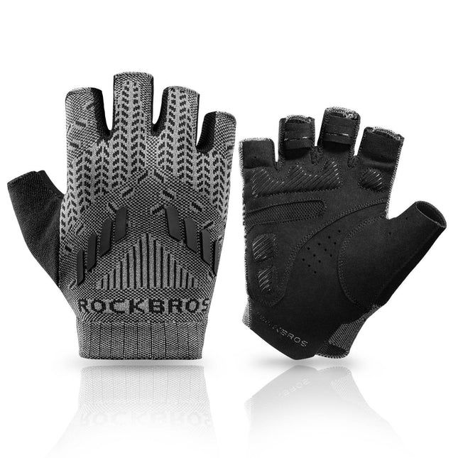 ROCKBROS Half Finger Shock Absorbing Cycling Handschuhe Sommer Herren (Fahrradhandschuhe) kaufen bei Linkreich – Jetzt entdecken!