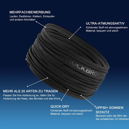 ROCKBROS Halstuch Balaclavas Sonnenschutz Gesichtsschutz aus Eisseide (Sturmhaube & Gesichtsmaske) kaufen bei Linkreich – Jetzt entdecken!