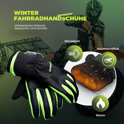 ROCKBROS Handschuhe Fahrradhandschuhe Touchscreen Thinsulate Skihandschuh (Fahrradhandschuhe) kaufen bei Linkreich – Jetzt entdecken!