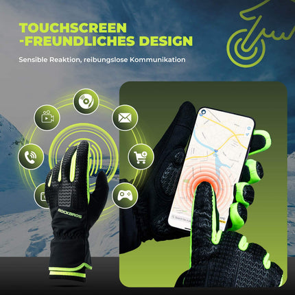 ROCKBROS Handschuhe Fahrradhandschuhe Touchscreen Thinsulate Skihandschuh (Fahrradhandschuhe) kaufen bei Linkreich – Jetzt entdecken!