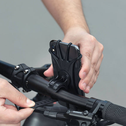 ROCKBROS Handyhalterung aus Silikon 360° Drehbar für Motorrad & Fahrrad