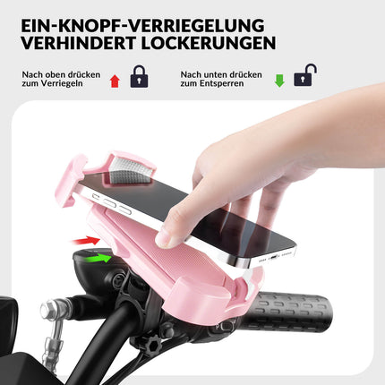 ROCKBROS Handyhalterung Fahrrad Handyhalter Motorrad 360° Drehbar für 4,7 - 7,0 Zoll (Fahrrad Handyhalterung) kaufen bei Linkreich – Jetzt entdecken!
