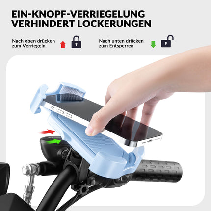 ROCKBROS Handyhalterung Fahrrad Handyhalter Motorrad 360° Drehbar für 4,7 - 7,0 Zoll (Fahrrad Handyhalterung) kaufen bei Linkreich – Jetzt entdecken!