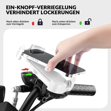 ROCKBROS Handyhalterung Fahrrad Handyhalter Motorrad 360° Drehbar für 4,7 - 7,0 Zoll (Fahrrad Handyhalterung) kaufen bei Linkreich – Jetzt entdecken!